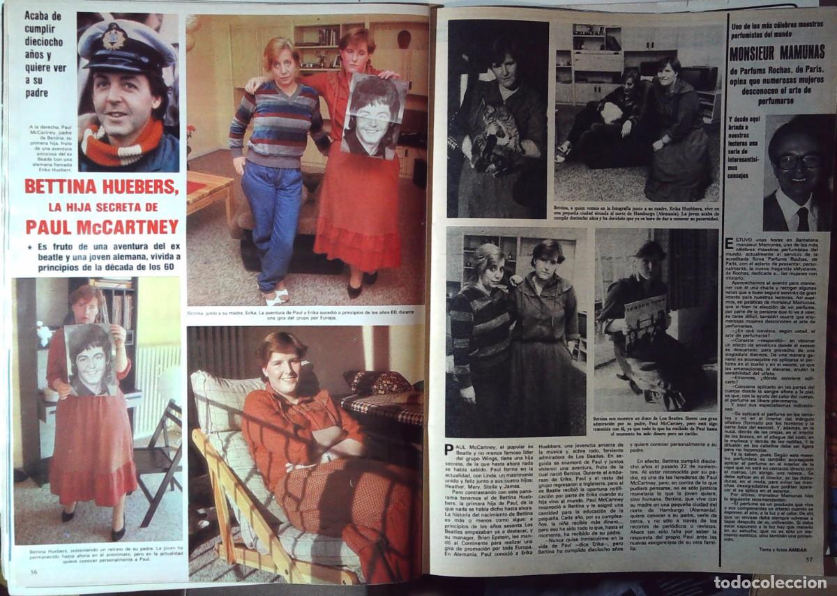 Coleccionismo de Revistas y Peri&oacute;dicos: LA HIJA SECRETA DE PAUL MCCARTNEY THE BEATLES BETTINA HUEBERS