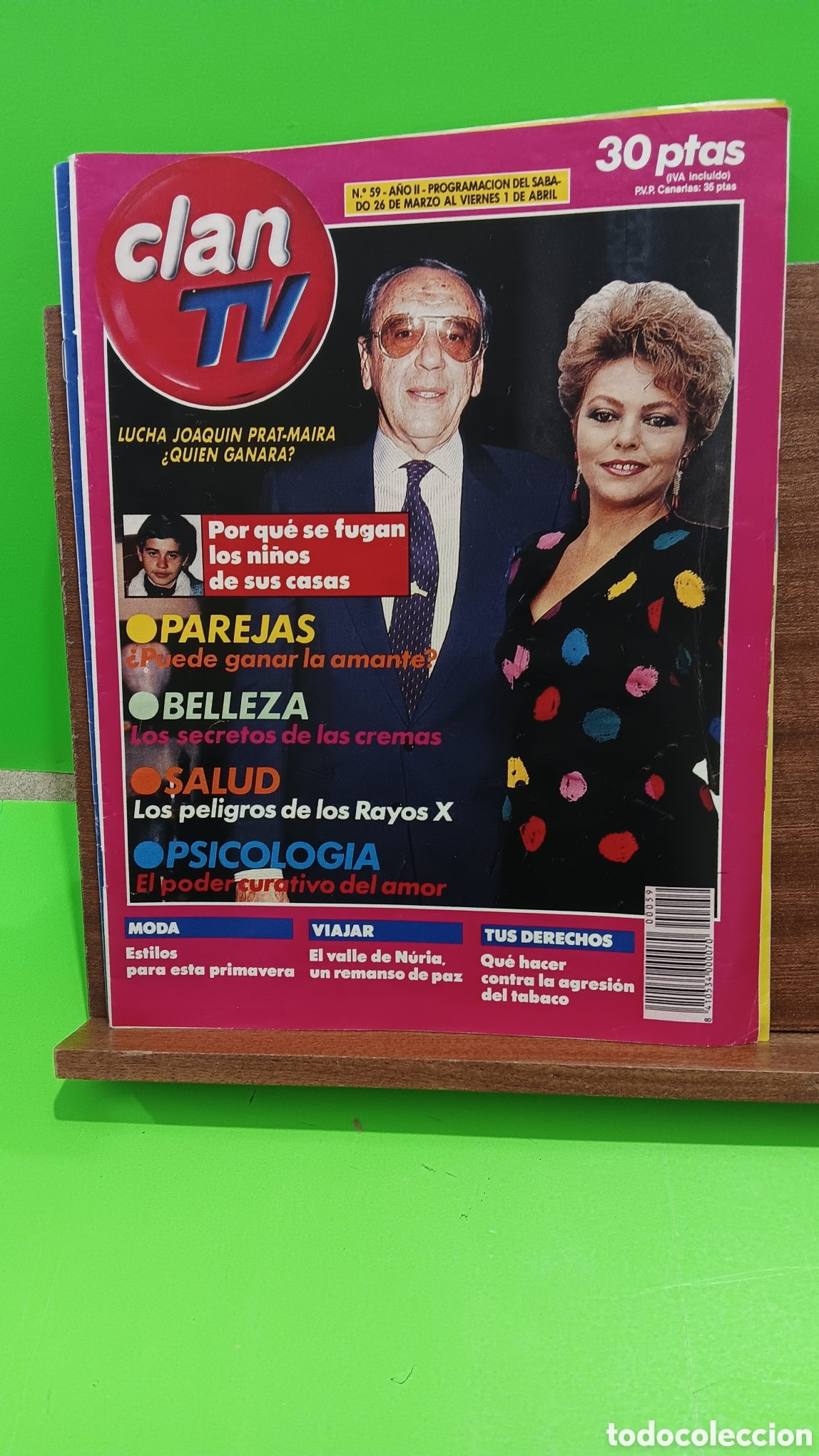 Coleccionismo de Revistas y Peri&oacute;dicos: &rdquo;&rdquo;REVISTA CLAN TV&rdquo;&rdquo;..N&deg;59...A&Ntilde;O II..DEL SABADO 26 DE MARZO AL VIERNES 1 DE ABRIL DE 1988.....