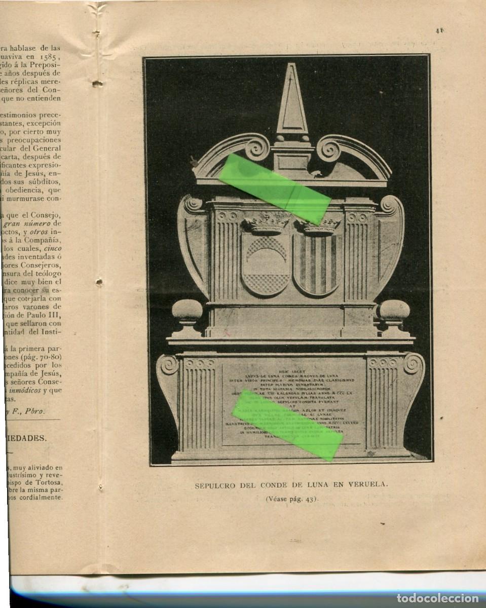 Collezionismo di Riviste e Giornali: REVISTA A&Ntilde;O 1893 ILUSTRACION DEL CONDE DE LUNA EN VERUELA DUQESA DE VILLAHERMOSA ROMANYA D'EMPORDA