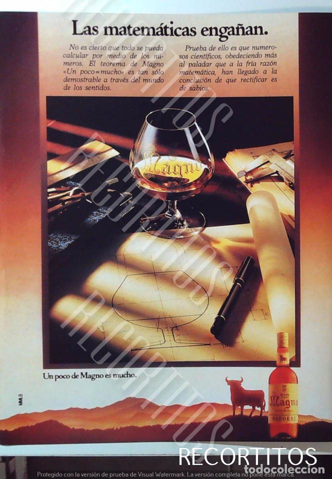 Coleccionismo de Revistas y Peri&oacute;dicos: magno brandy anuncio publicidad
