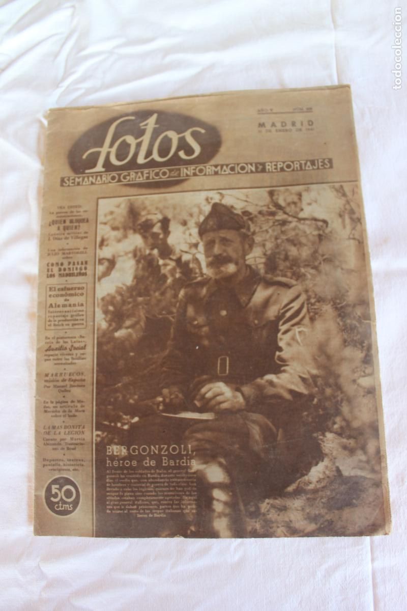 Coleccionismo de revistas y peri&oacute;dicos: FOTOS SEMANARIO GRAFICO MADRID 11 ENERO DE 1941 N&ordm; 202
