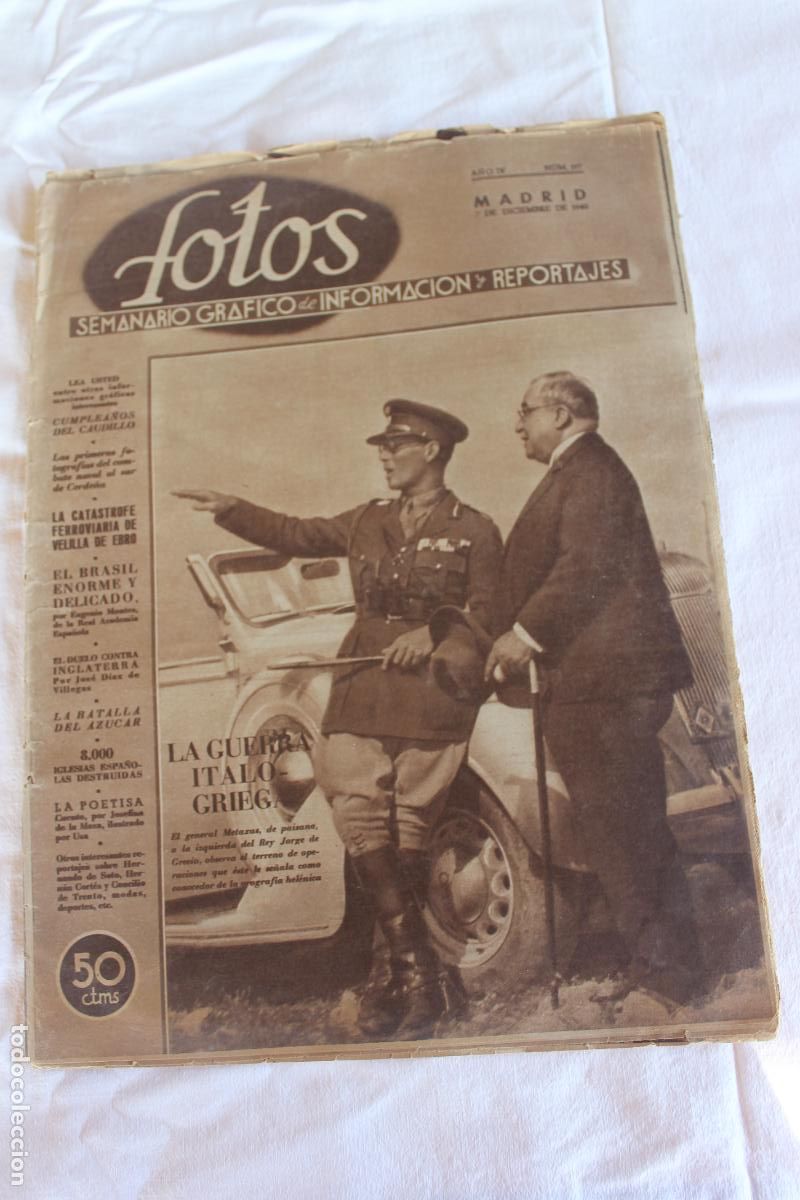 Coleccionismo de revistas y peri&oacute;dicos: FOTOS SEMANARIO GRAFICO MADRID 7 DE DICIEMBRE DE 1940 N&ordm; 197