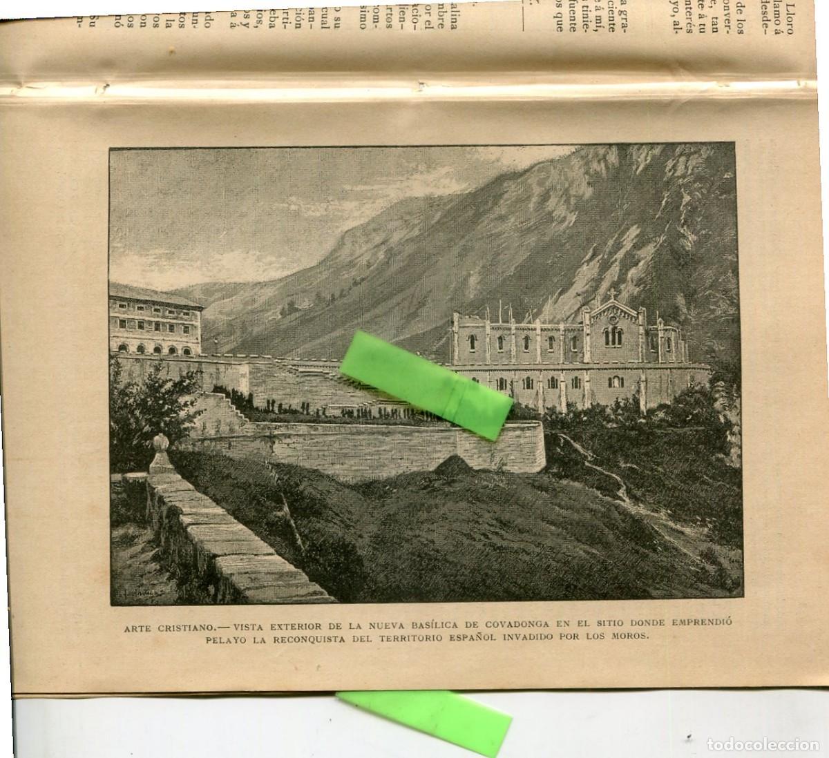 Collezionismo di Riviste e Giornali: REVISTA ANY 1893 ILUSTRACION DE NUEVA BASILICA DE COVADONGA