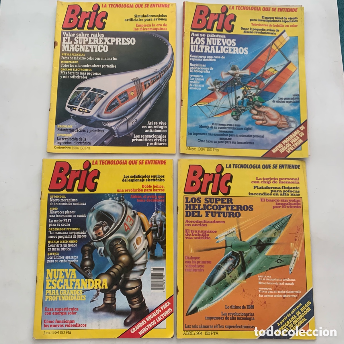 Collezionismo di Riviste e Giornali: LOTE REVISTA BRIC LA TECNOLOGIA QUE SE ENTIENDE 1984 ABRIL MAYO JUNIO SEPTIEMBRE