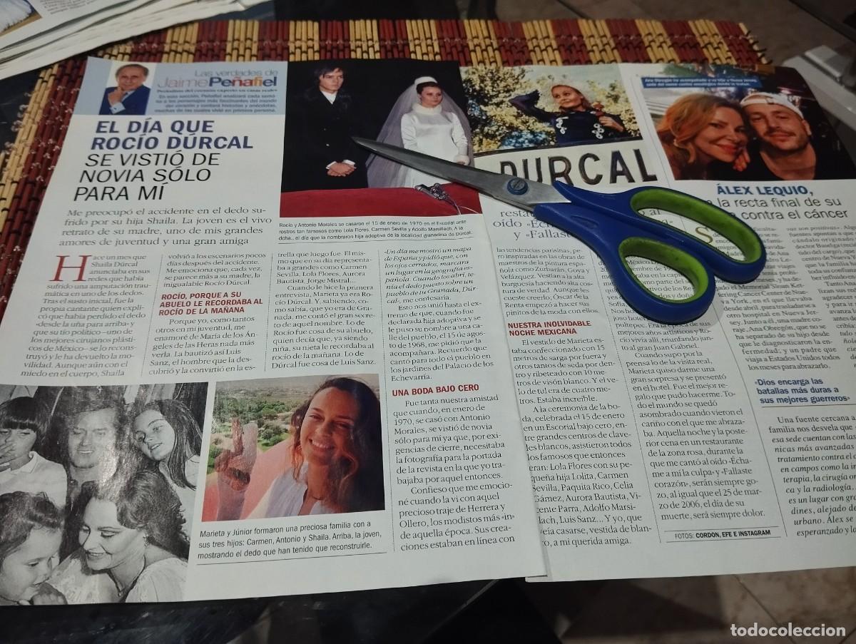 Coleccionismo de Revistas y Peri&oacute;dicos: ROCIO DURCAL RECORTE REVISTA 2 P&Aacute;GINAS 2018