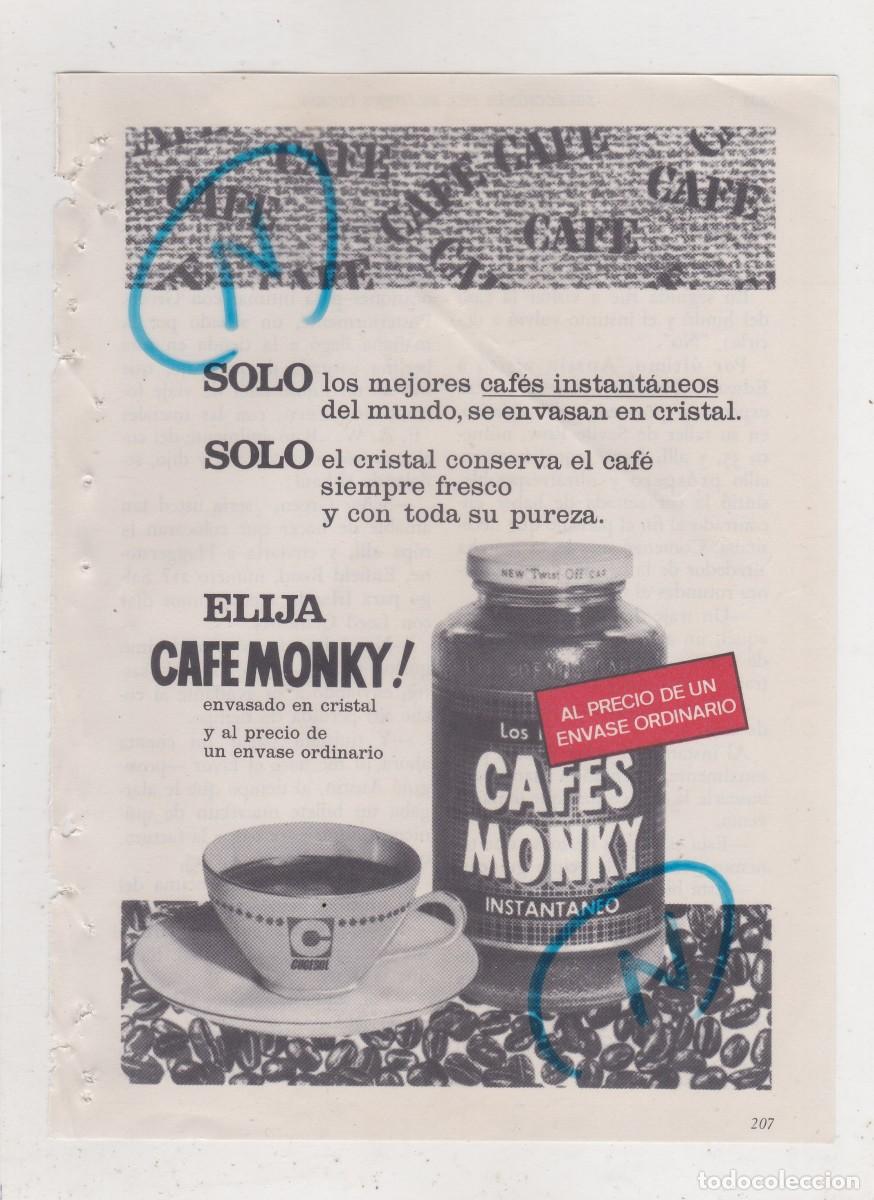 Coleccionismo de revistas y peri&oacute;dicos: PUBLICIDAD T 1964. ANUNCIO CAFES MONKY
