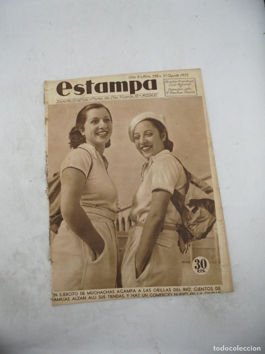 Coleccionismo de Revistas y Peri&oacute;dicos: ESTAMPA. REVISTA GRAFICA. A&Ntilde;O 8. N&ordm; 398. 31 AGOS. 1935. ABISINIA, EL ULTIMO ELDORADO DE LA TI..LEER.