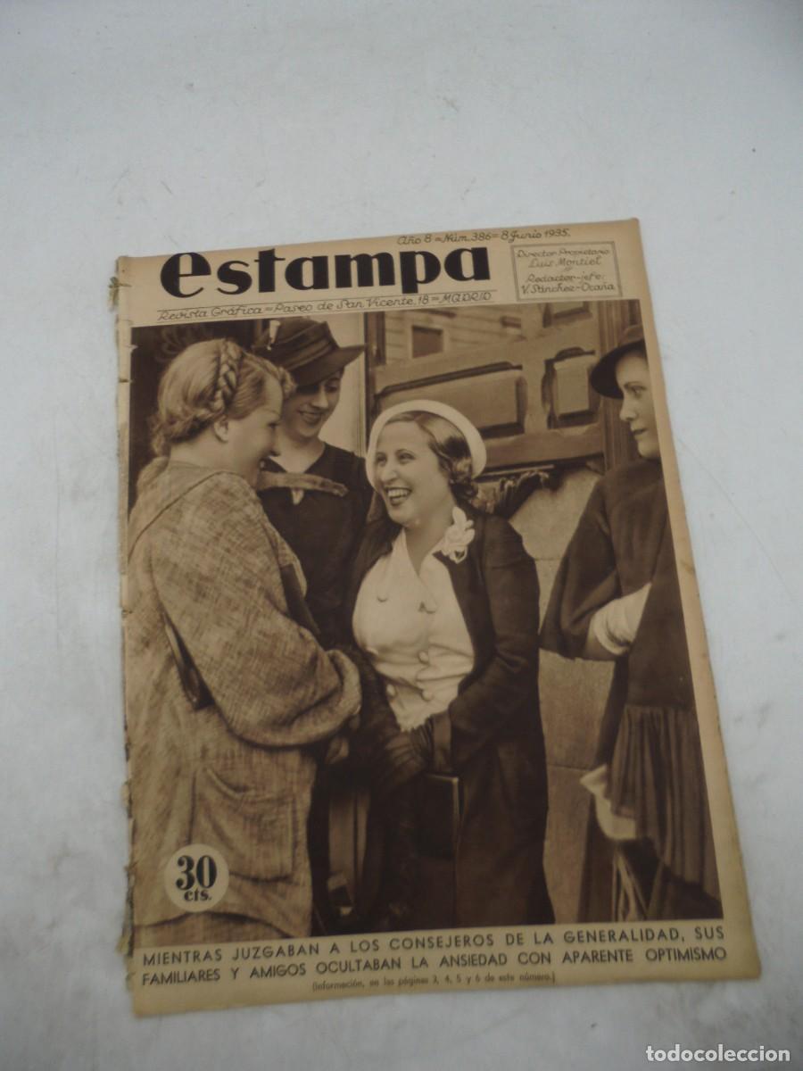 Coleccionismo de Revistas y Peri&oacute;dicos: ESTAMPA. REVISTA GRAFICA. A&Ntilde;O 8. N&ordm; 386. 8 JUN. 1935. JUZGAN A LOS CONSEJEROS DE LA GENERALI...LEER.