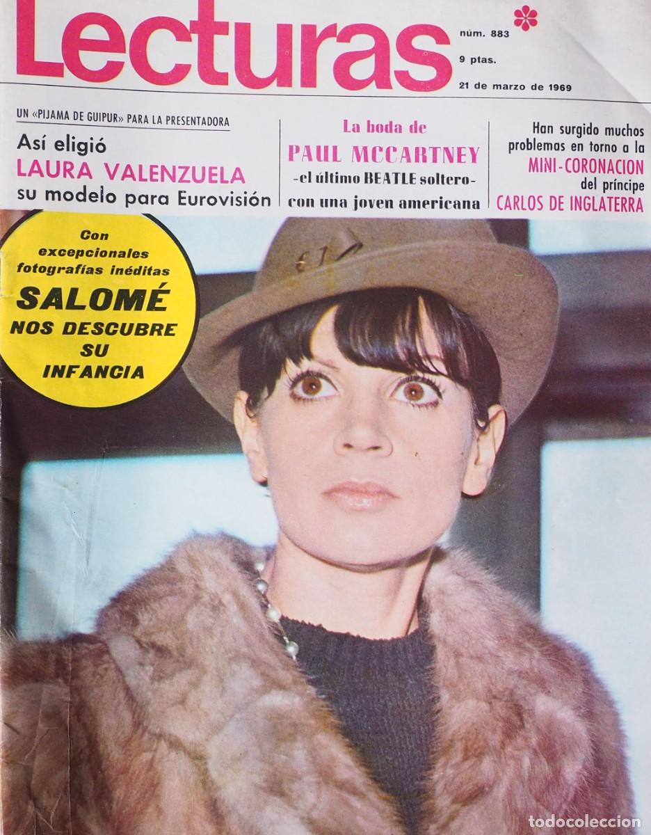 Coleccionismo de Revistas y Peri&oacute;dicos: REVISTA LECTURAS: N&ordm; 883-A&Ntilde;O 1969. SALOM&Eacute;-LAURA VALENZUELA-PAUL MCCARTNEY...ETC
