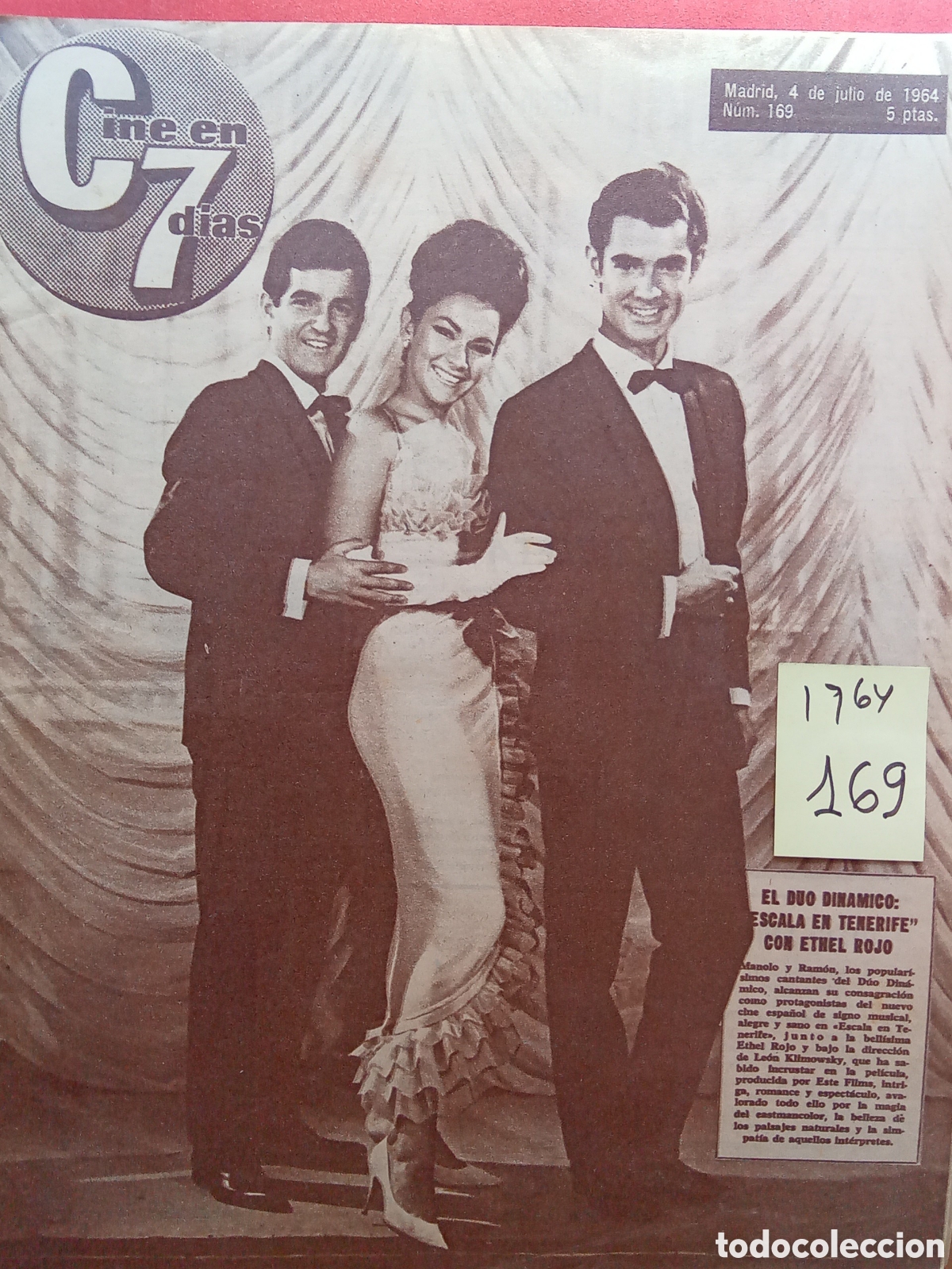 Collection Magazines and Newspapers: CINE EN 7 DIAS . N&deg;169. /.4 /7/ 1964