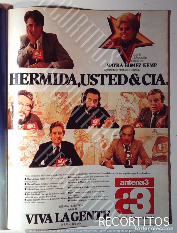 Collection Magazines and Newspapers: ANTENA 3 MAYRA GOMEZ KEMP JOSE LUIS GARCI JESUS HERMIDA
