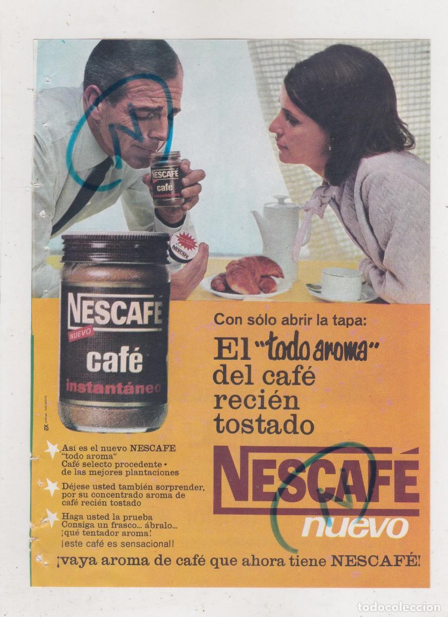 Coleccionismo de revistas y peri&oacute;dicos: PUBLICIDAD T 1964. ANUNCIO NESCAFE + CAMISA DRESFOR (REVERSO)