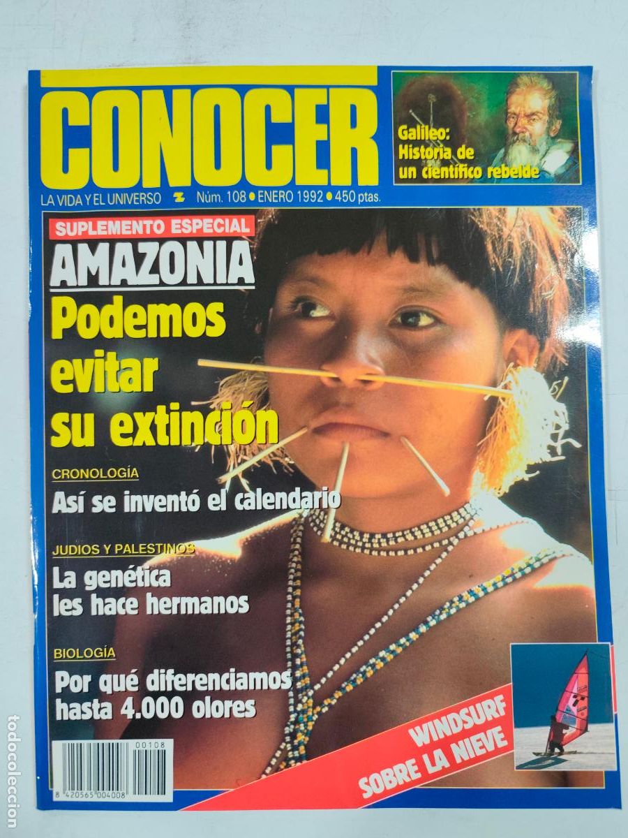 Collectionnisme de Revues et Journaux: REVISTA CONOCER, LA VIDA Y EL UNIVERSO N&ordm;108 A&Ntilde;O 1992. GALILEO: HISTORIA DE UN CIENTIFICO REBELDE