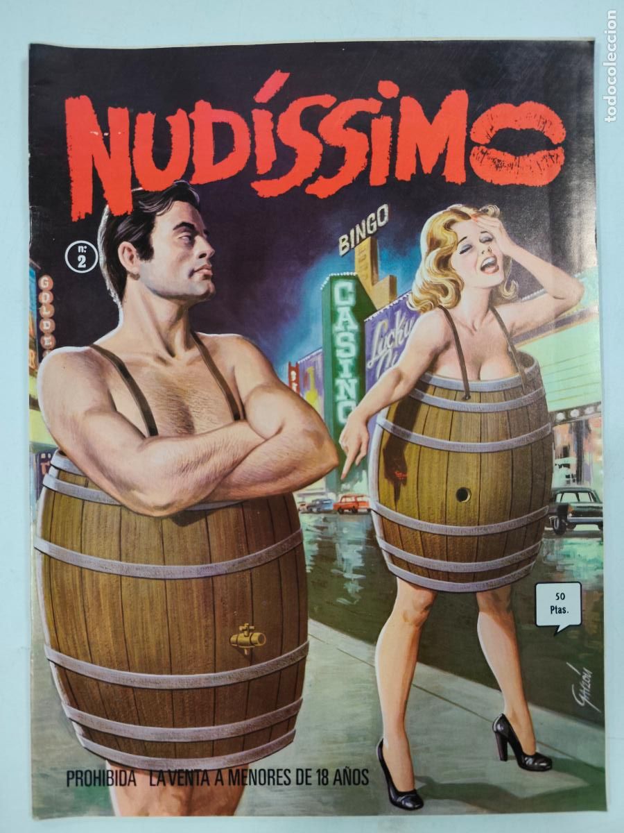 Coleccionismo de revistas y peri&oacute;dicos: REVISTA NUDISSIMO N&ordm;2 . HISTORIAS DE NUDICIA SERGIO RAUL. VER FOTOS