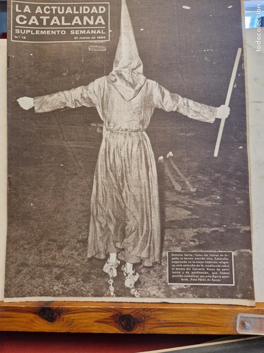 Coleccionismo de revistas y peri&oacute;dicos: LA ACTUALIDAD CATALANA. SUMPLEMENTO SEMANAL. 21 DE MARZO DE 1964. SEMANA SANTA