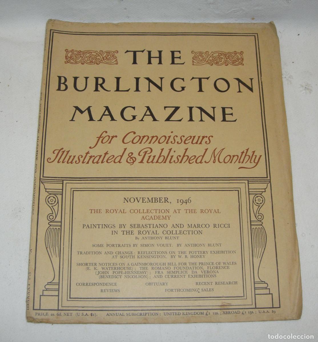 Coleccionismo de revistas y peri&oacute;dicos: The Burlington Magazine. 1946