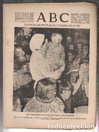 Coleccionismo de Revistas y Peri&oacute;dicos: PERIODICO ABC DE SEVILLA 9 DE OCTUBRE DE 1938 N&ordm; 11032 - A-ABC-0578 ,2