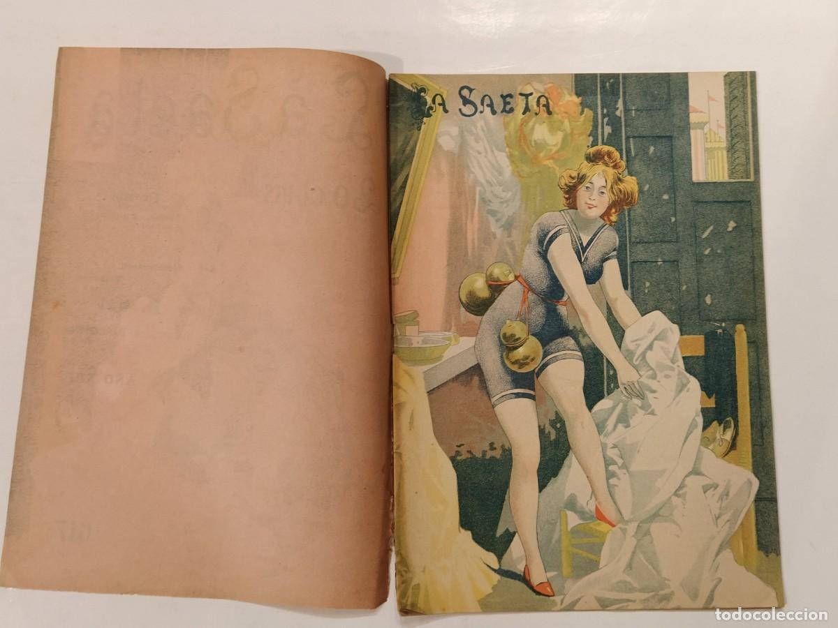 Collection Magazines and Newspapers: LA SAETA - NUMERO 617 A&Ntilde;O 1902 - REVISTA SEMANAL ILUSTRADA - EROTICA ETC-ANTIGUA ORIGINAL (V-26.802)
