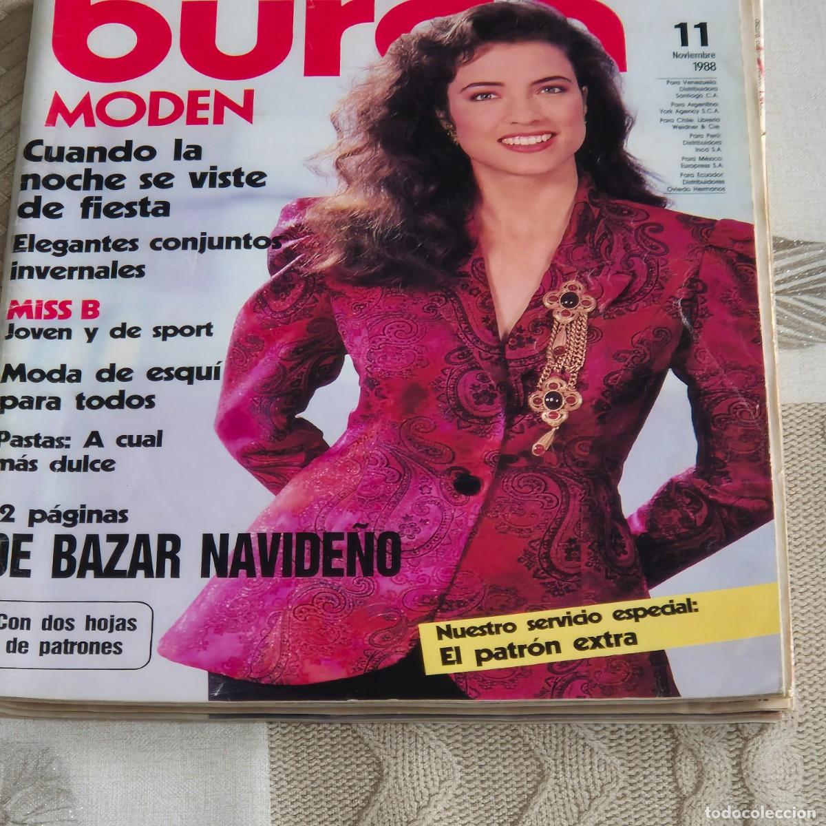 Collection Magazines and Newspapers: REVISTA BURDA MODEN, 11 DE NOVIEMBRE DE 1988, TEXTO EN ESPA&Ntilde;OL, BUEN ESTADO GENERAL, LEER