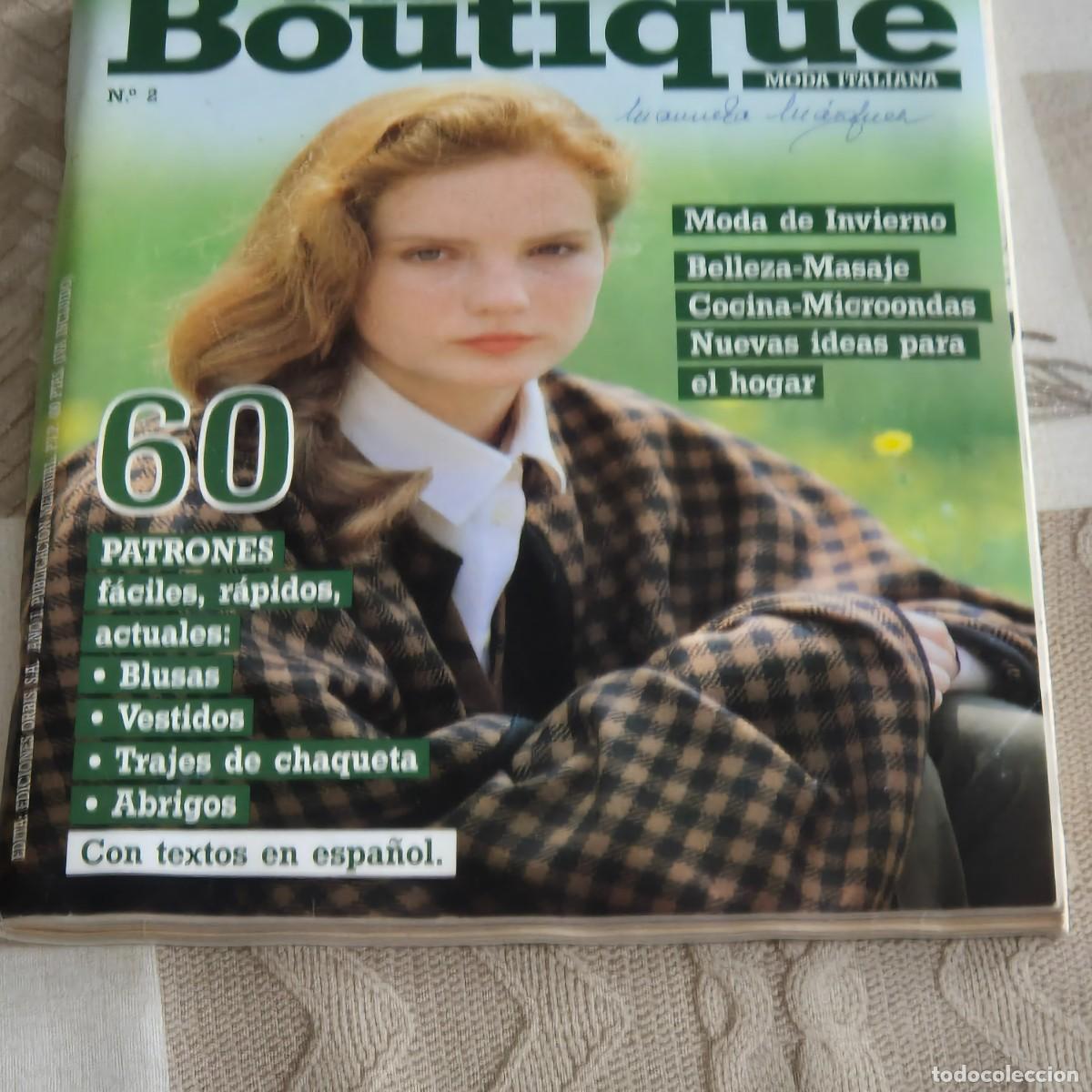 Collection Magazines and Newspapers: REVISTA DE MODA LA MIA BOUTIQUE, MODA ITALIANA, N&Uacute;MERO 2, CON PATRONES, BUENA, EN ESPA&Ntilde;OL,LEER