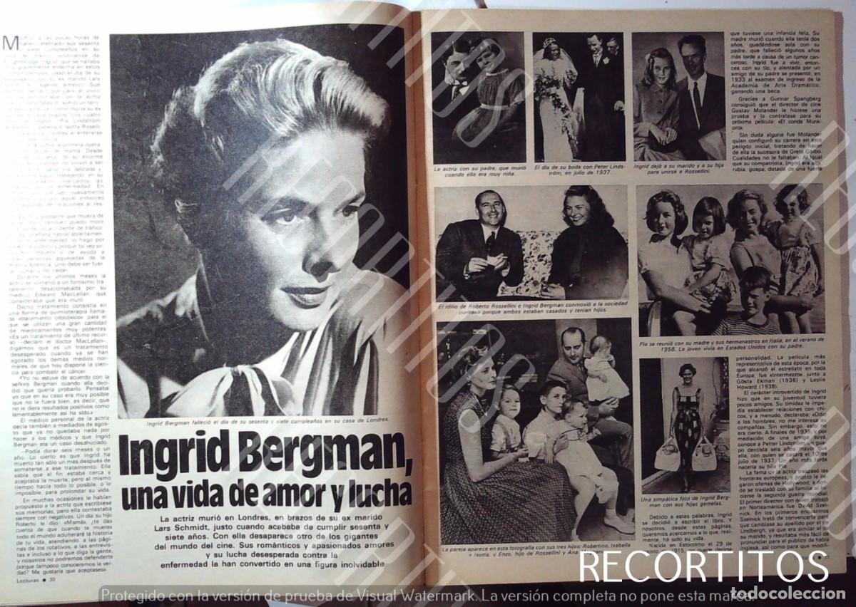Coleccionismo de Revistas y Peri&oacute;dicos: INGRID BERGMAN ROSSELLINI