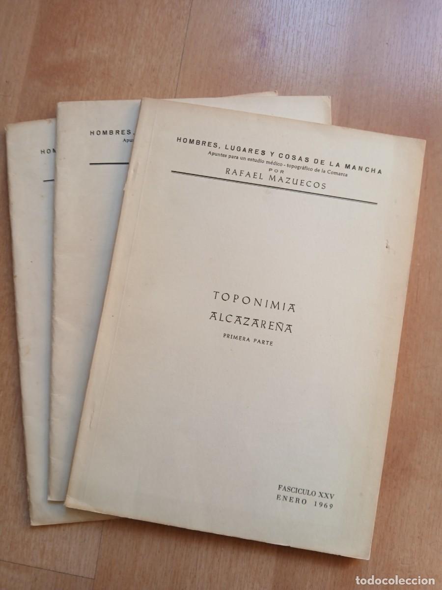Coleccionismo de revistas y peri&oacute;dicos: Toponimia alcazare&ntilde;a(3 fasciculos)Rafael Mazuecos