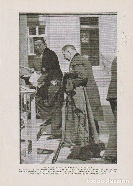 Collezionismo di Riviste e Giornali: * BERL&Iacute;N * Embajador D. Luis de Zulueta -1933