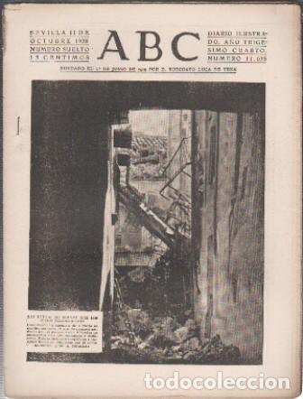 Coleccionismo de Revistas y Peri&oacute;dicos: PERIODICO ABC DE SEVILLA 11 DE OCTUBRE DE 1938 N&ordm; 11033 - A-ABC-0585 ,2
