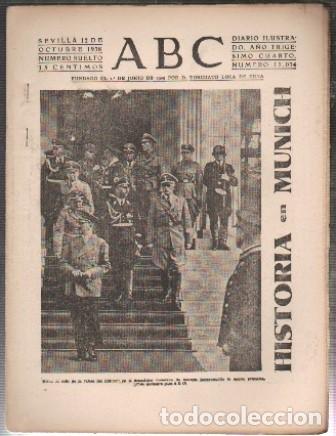 Coleccionismo de Revistas y Peri&oacute;dicos: PERIODICO ABC DE SEVILLA 12 DE OCTUBRE DE 1938 N&ordm; 11034 - A-ABC-0586 ,2