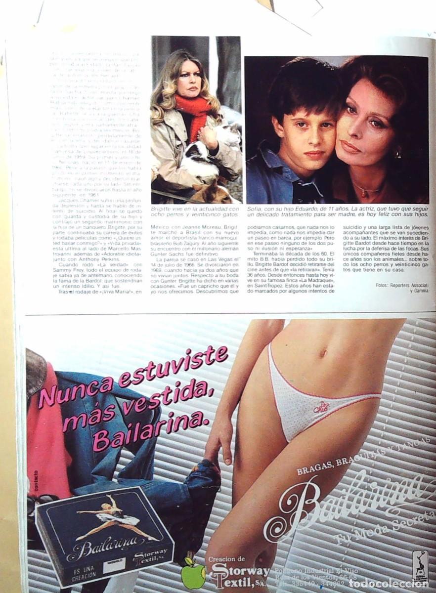 Coleccionismo de revistas y peri&oacute;dicos: bb brigitte bardot SOFIA LOREN - Foto 3