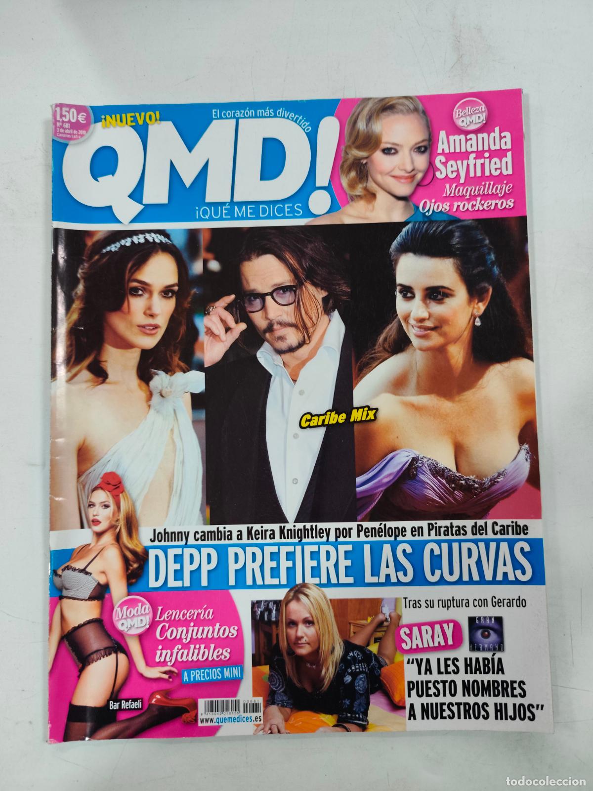 Collection Magazines and Newspapers: REVISTA QMD N&ordm;681 A&Ntilde;O 2010. DEEP PREFIERE LAS CURVAS. LEER DESCRIPCION