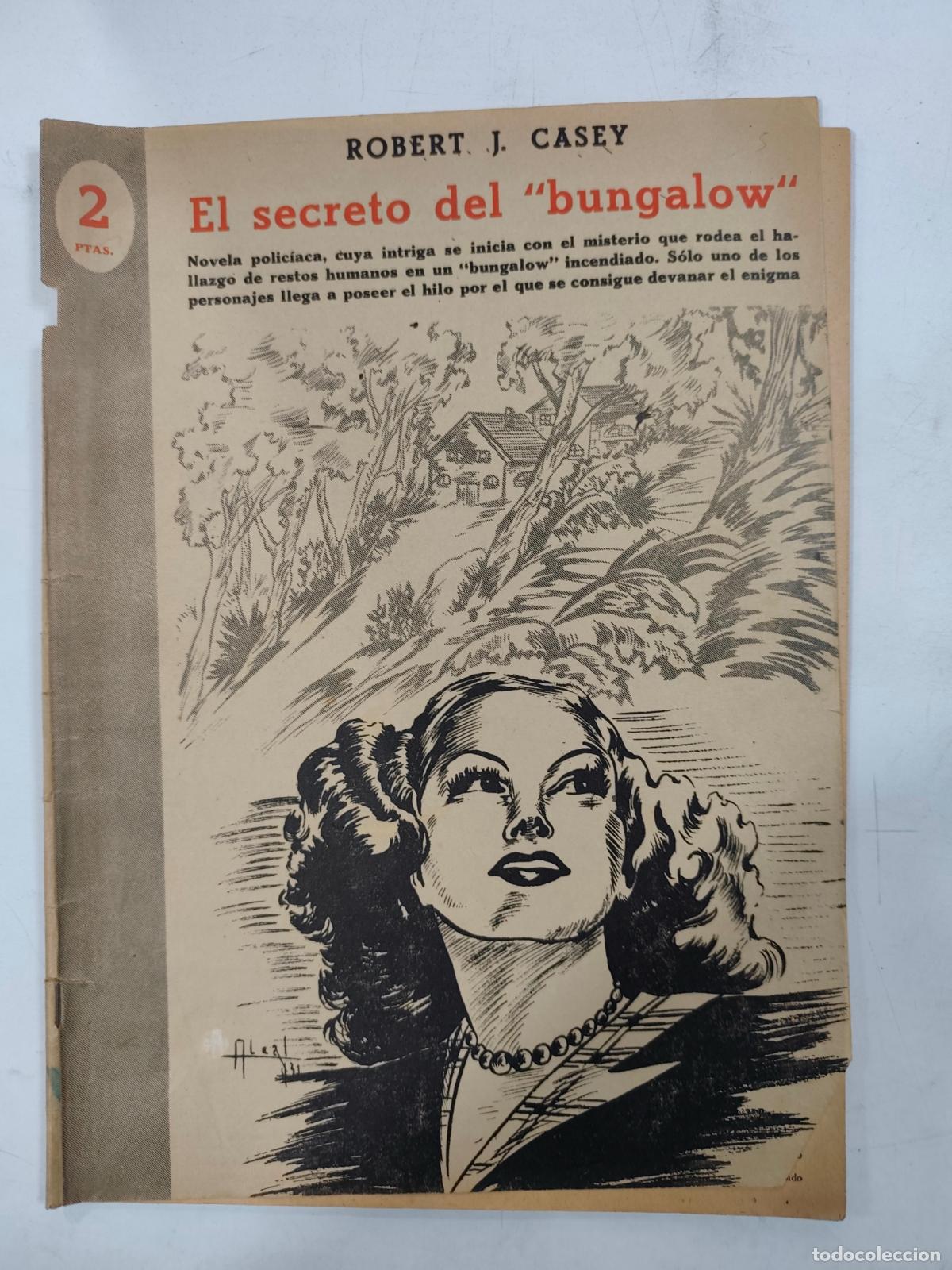 Collezionismo di Riviste e Giornali: REVISTA LITERARIA NOVELAS Y CUENTOS. EL SECRETO DEL BUNGALOW, ROBERT J.CASEY