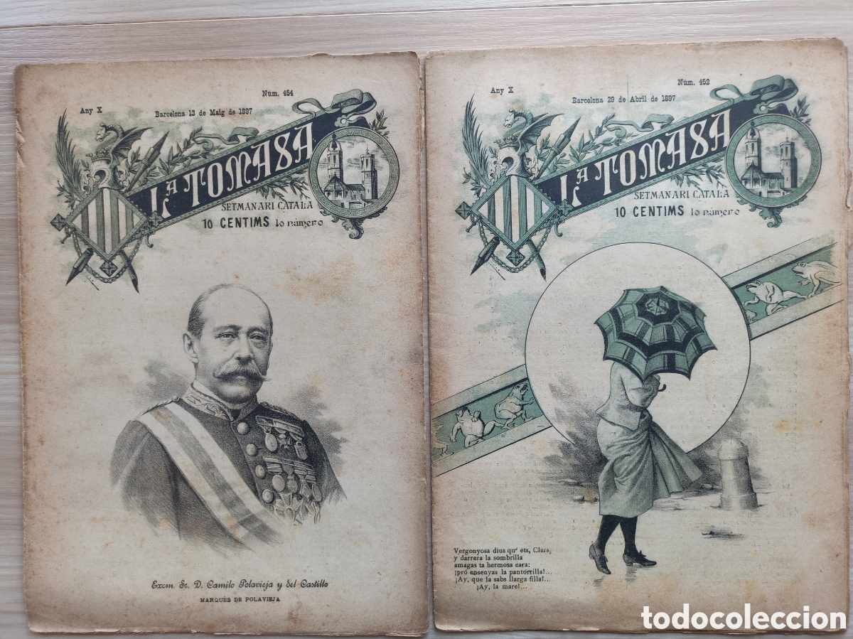 Collection Magazines and Newspapers: Lot lote Revista La Tomasa any 1897 n&ordm;s 452 i 454 J.Llopart