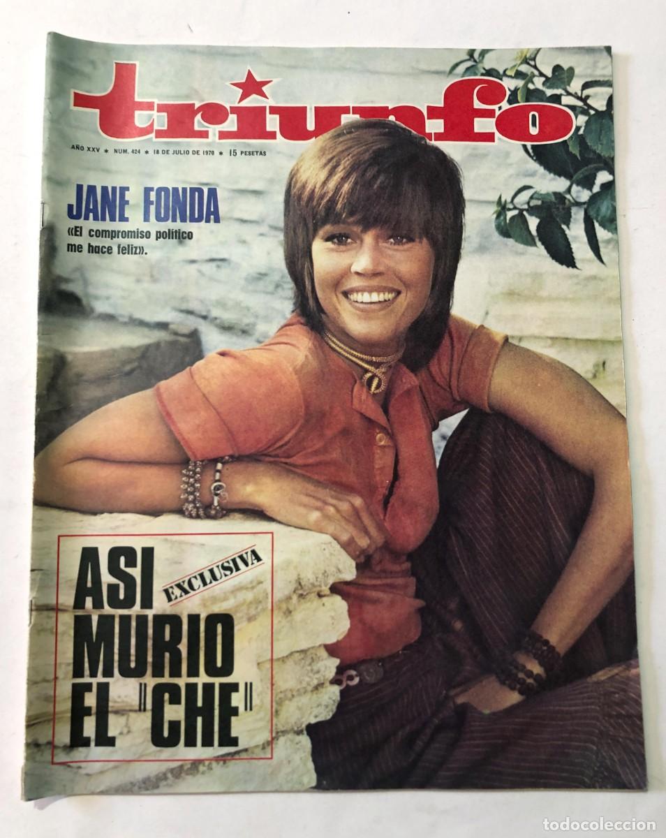 Sammeln von Zeitschriften und Zeitungen: TRIUNFO - JULIO 1970 / JANE FONDA / LA MUERTE DEL CH&Eacute; GUEVARA / LA CIUDAD LINEAL DE MADRID