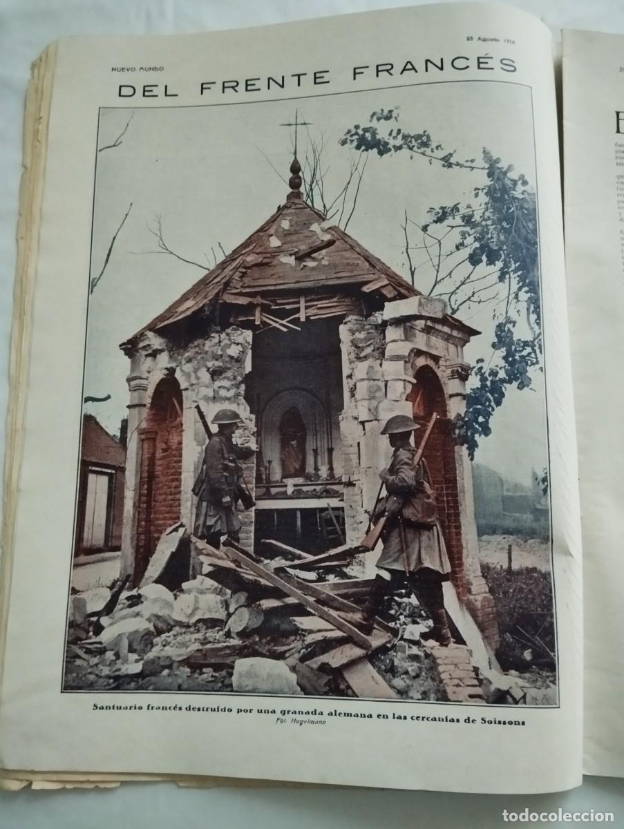 Collezionismo di Riviste e Giornali: NUEVO MUNDO 23 AGOSTO 1918 HOJA GUERRA MUNDIAL, EL FRENTE FRANC&Eacute;S