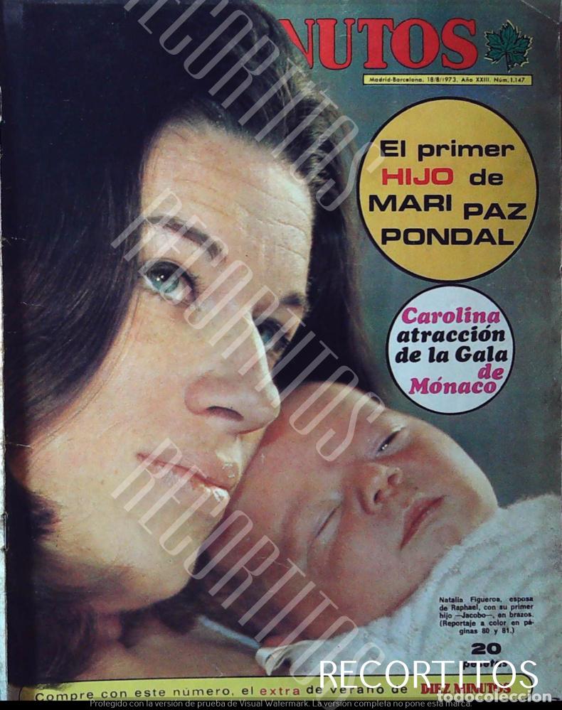 Collectionnisme de Revues et Journaux: RECORTE PORTADA NATALIA FIGUEROA NACIMIENTO DE JACOBO