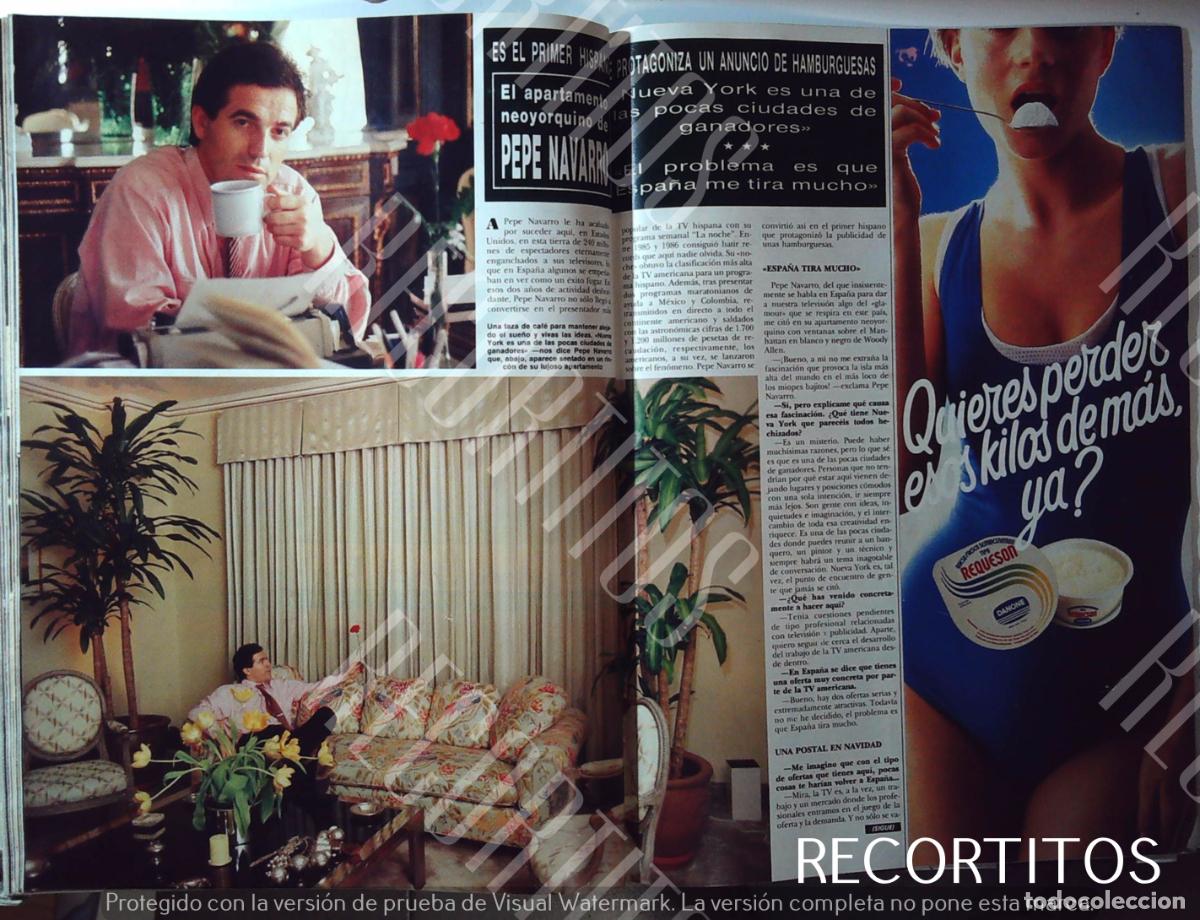 Coleccionismo de Revistas y Peri&oacute;dicos: LA PELICULA DE PEPE NAVARRO ANUNCIO DE HAMBURGUESAS REQUESON DANONE