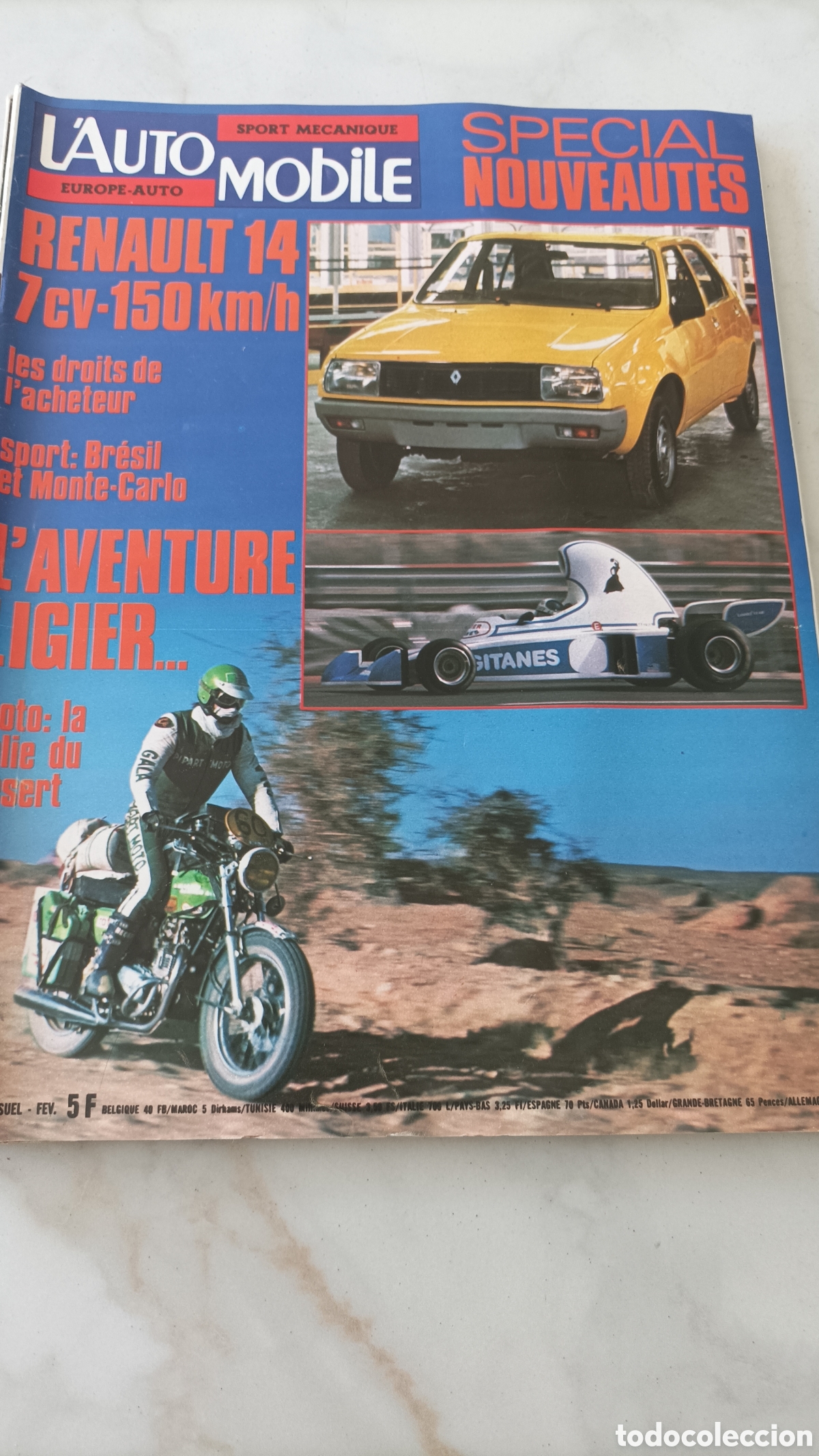 Coleccionismo de Revistas y Peri&oacute;dicos: L'automobile revista a&ntilde;o 76, Renault 14