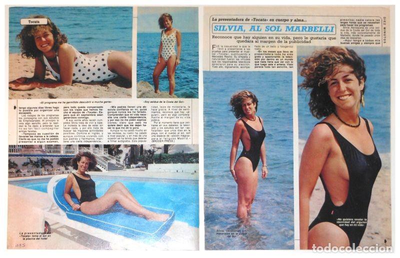 Coleccionismo de Revistas y Peri&oacute;dicos: SILVIA ABRISQUETA Reportaje 1985 fotos sexy ba&ntilde;ador presentadora Tocata TV clippings