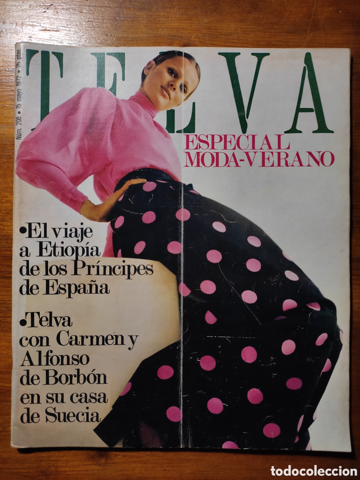 Coleccionismo de Revistas y Peri&oacute;dicos: Telva num 208 1972 Lara Dibildos, Munich, Mason, Marisa Berenson, Massiel, Reyes