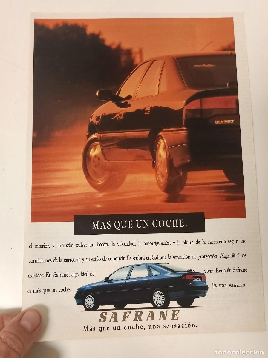 Coleccionismo de Revistas y Peri&oacute;dicos: HOJA PUBLICIDAD REVISTA ORIGINAL VINTAGE. RENAULT SAFRANE