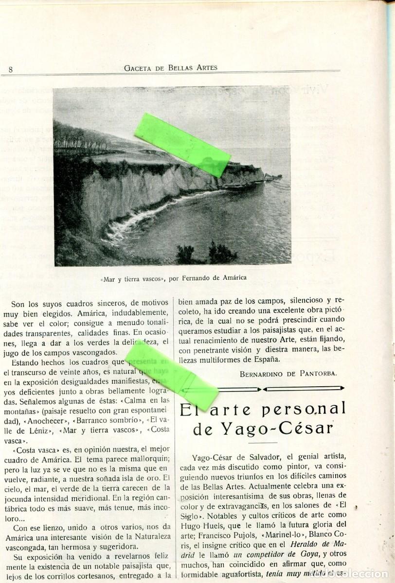 Sammeln von Zeitschriften und Zeitungen: REVISTA A&Ntilde;O 1923 ANSELMO MIGUEL NIETO EN ARGENTINA PAUL GAUGUIN FERNANDO DE AMARICA YAGO-CESAR