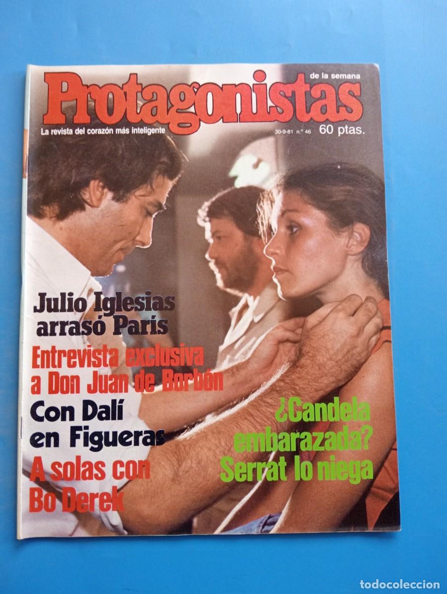 Coleccionismo de revistas y peri&oacute;dicos: PROTAGONISTAS. N&ordm; 46. SEPTIEMBRE 1981. JULIO IGLESIAS ARRASO EN PARIS. DALI EN FIGUERAS..... LEER