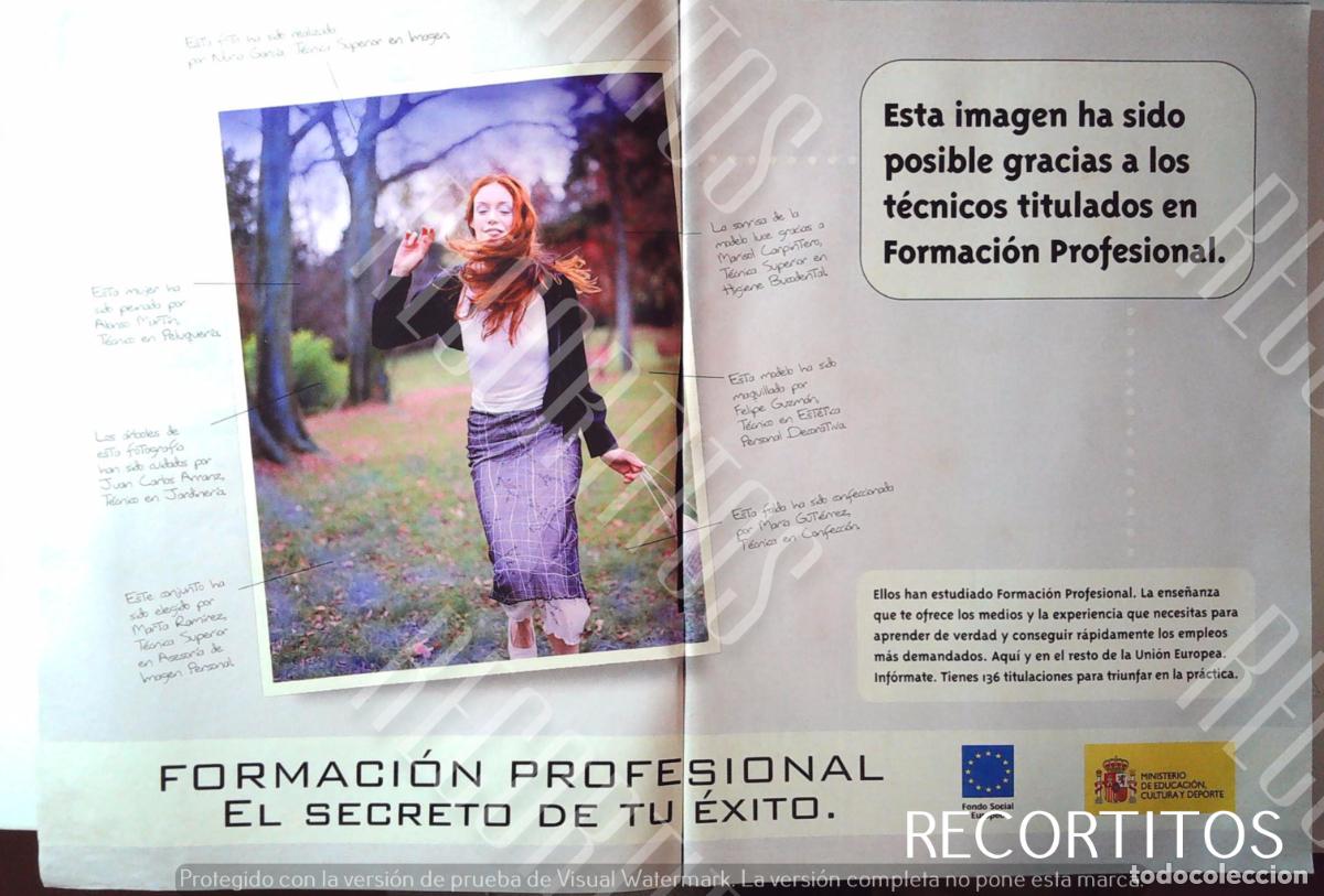 Collectionnisme de Revues et Journaux: formacion profesional fp anuncio publicidad
