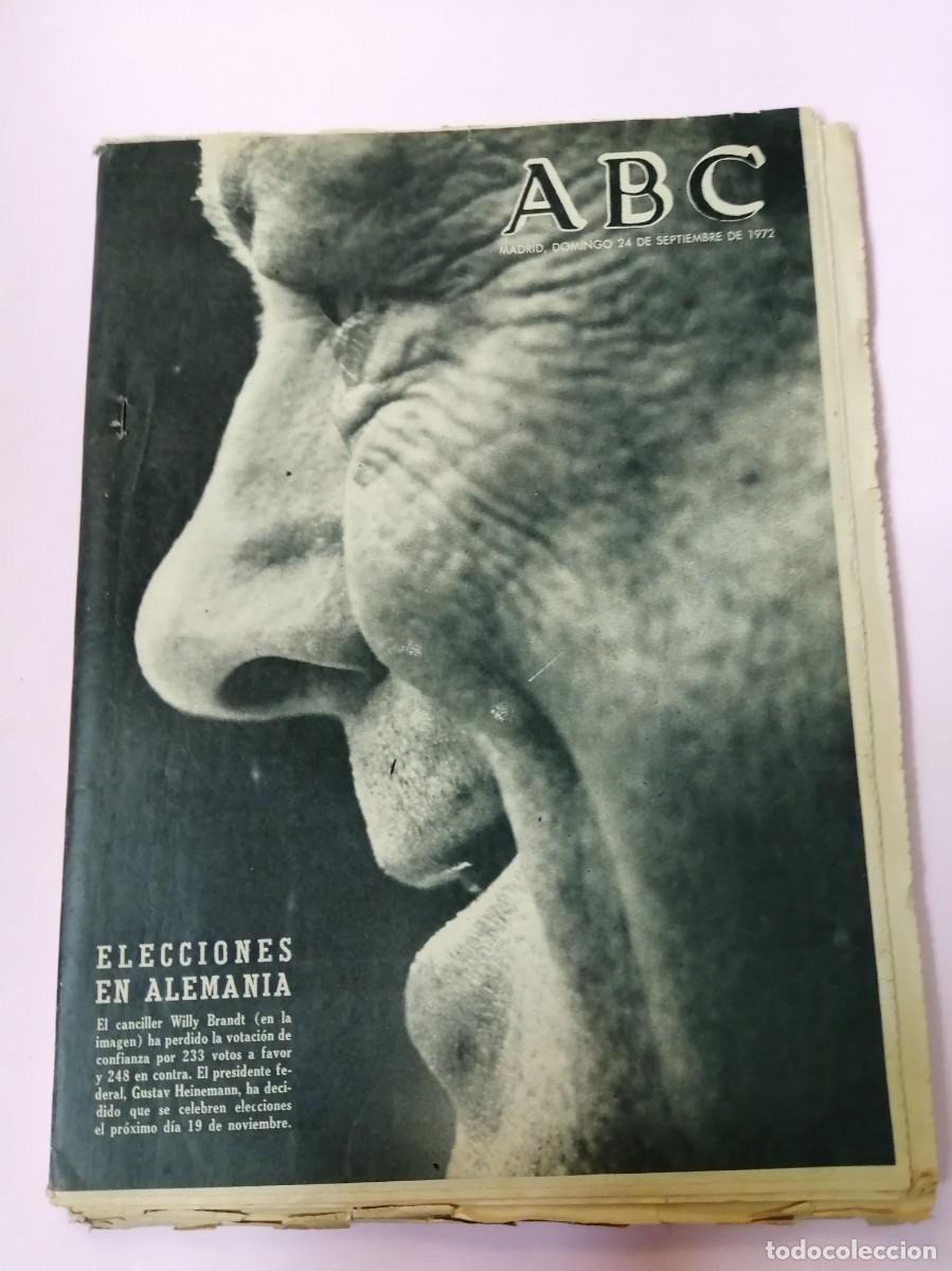 Coleccionismo de Revistas y Peri&oacute;dicos: ABC 24 SEPTIEMBRE 1972. ELECCIONES EN ALEMANIA