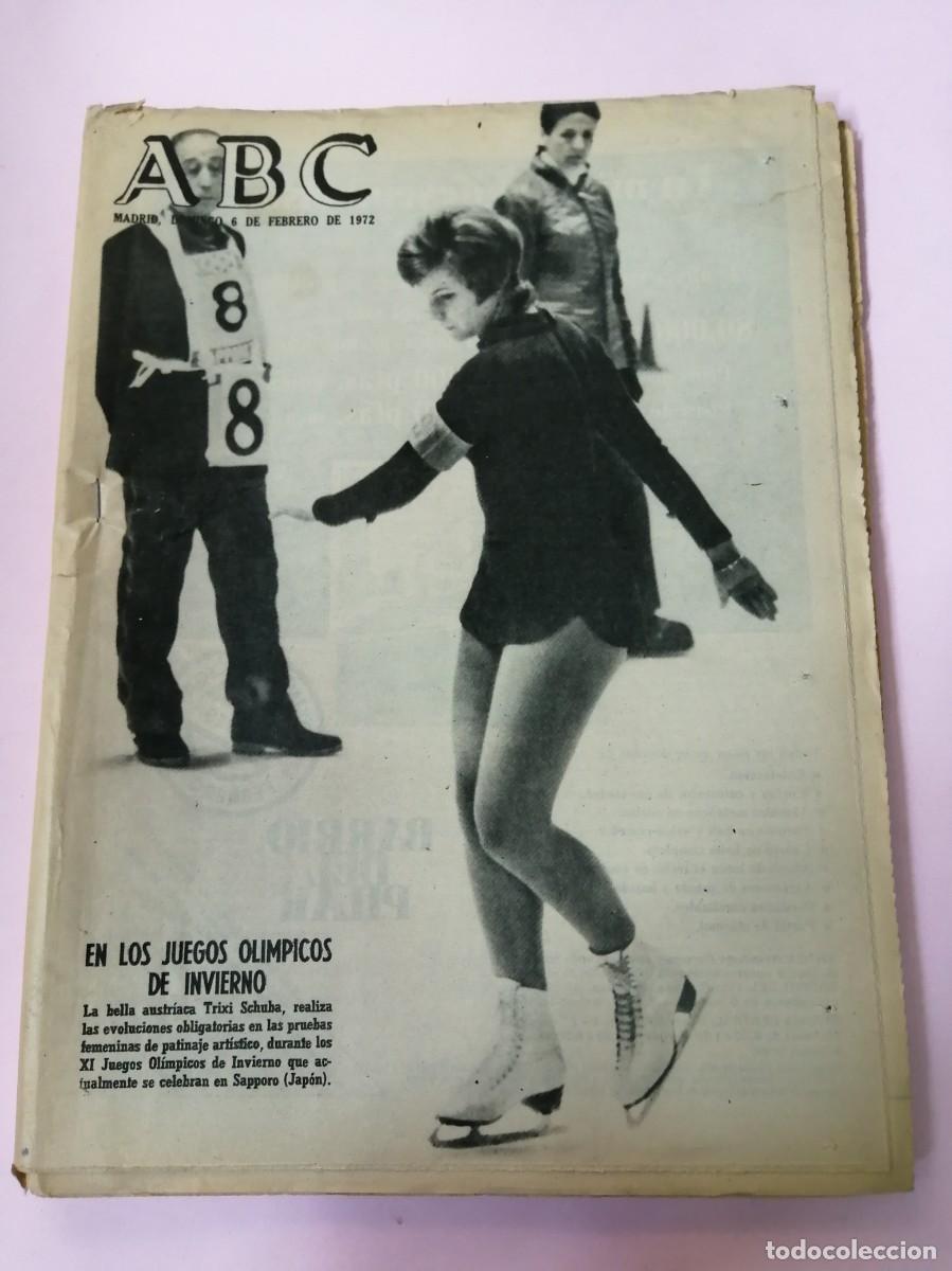 Coleccionismo de Revistas y Peri&oacute;dicos: ABC 6 FEBRERO 1972. EN LOS JUEGOS OLIMPICOS DE INVIERNO