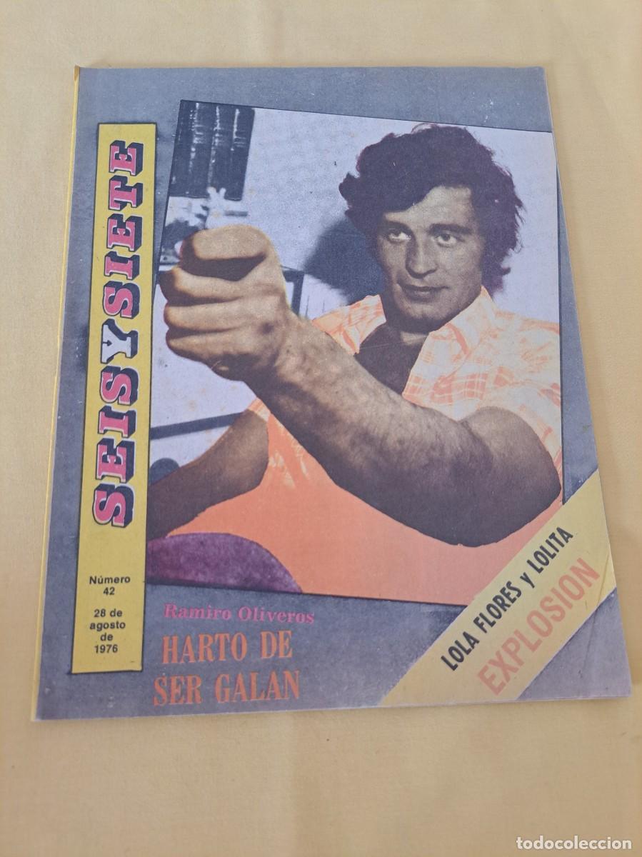 Coleccionismo de Revistas y Peri&oacute;dicos: REVISTA SEIS Y SIETE (SUPLEMENTO DE HOY PARA EL FIN DE SEMANA N&Uacute;MERO 42, 28 DE AGOSTO DE 1976