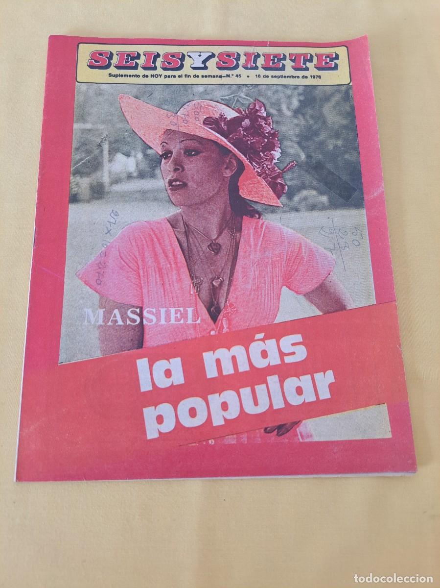 Coleccionismo de Revistas y Peri&oacute;dicos: REVISTA SEIS Y SIETE (SUPLEMENTO DE HOY PARA EL FIN DE SEMANA N&Uacute;MERO 45, 18 DE SEPTIEMBRE DE 1976