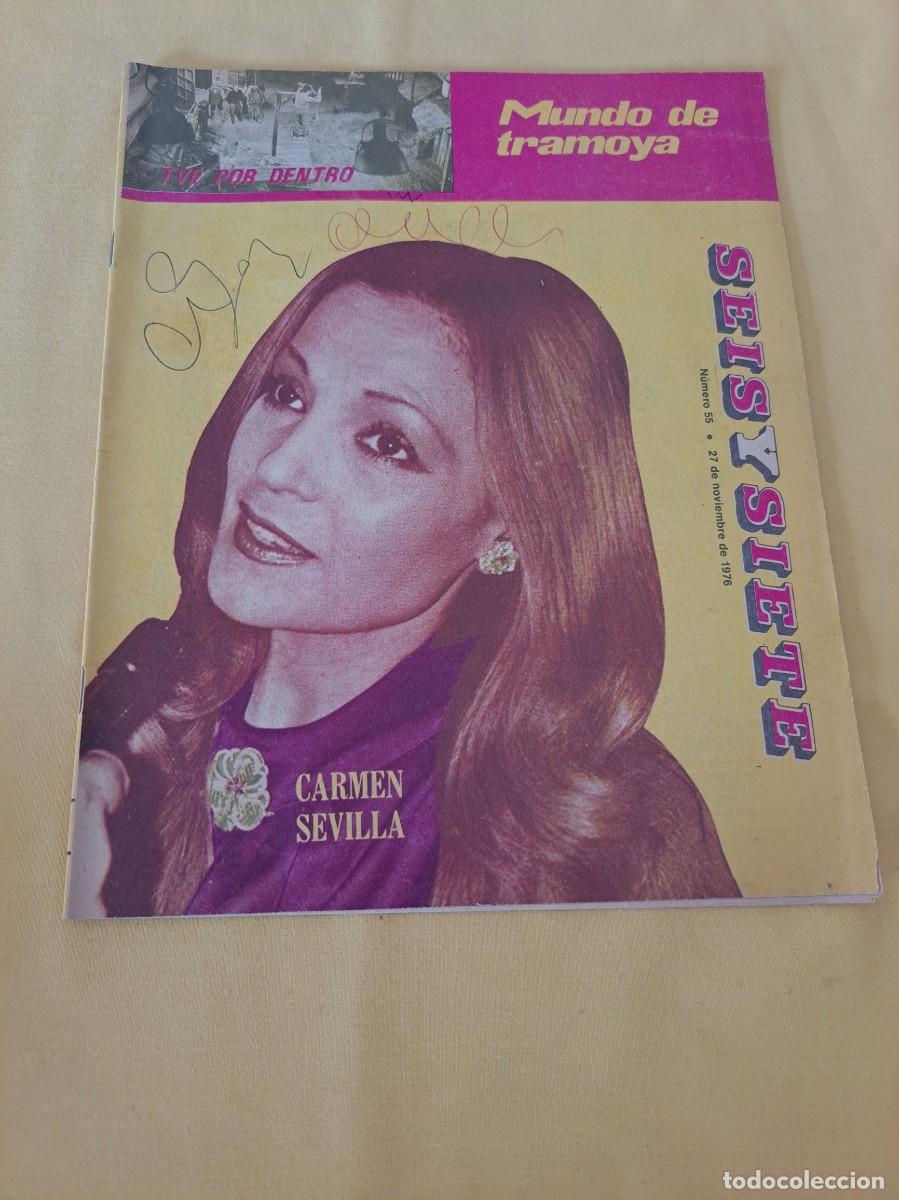 Coleccionismo de Revistas y Peri&oacute;dicos: REVISTA SEIS Y SIETE (SUPLEMENTO DE HOY PARA EL FIN DE SEMANA N&Uacute;MERO 55, 27 DE NOVIEMBRE DE 1976