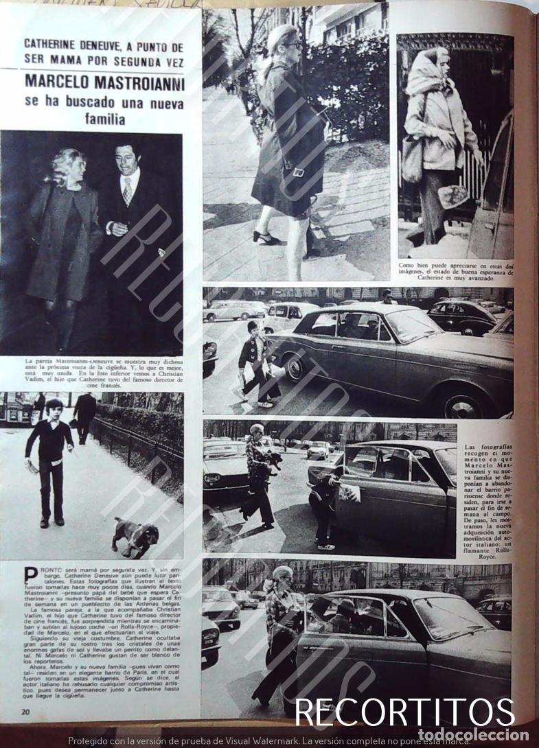 Collectionnisme de Revues et Journaux: marcello mastroianni CATHERINE DENEUVE